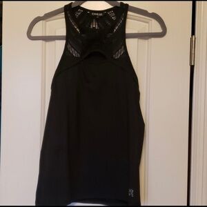 Bebe sport top with lace. Size Medium